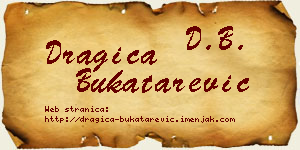 Dragica Bukatarević vizit kartica